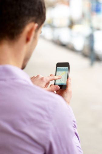 Man Using a Smartphone