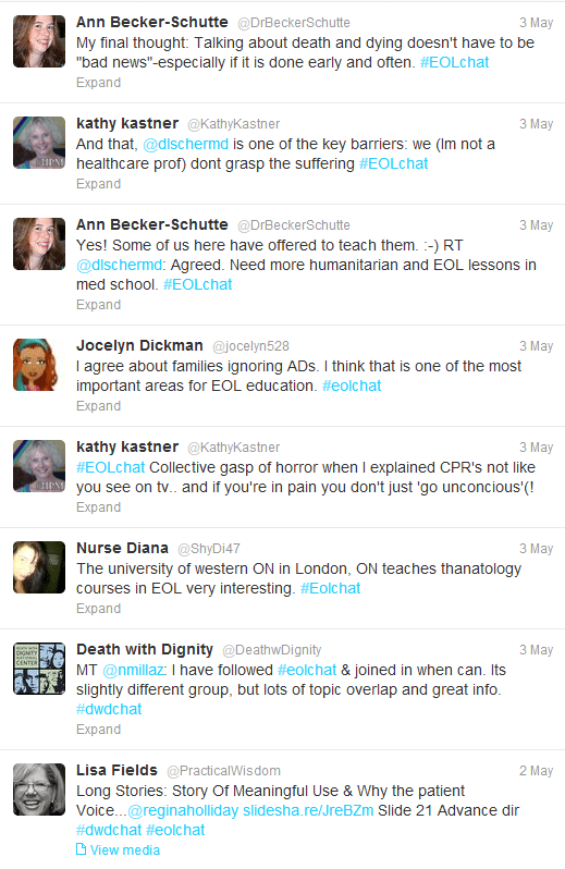 healthcare tweet chat